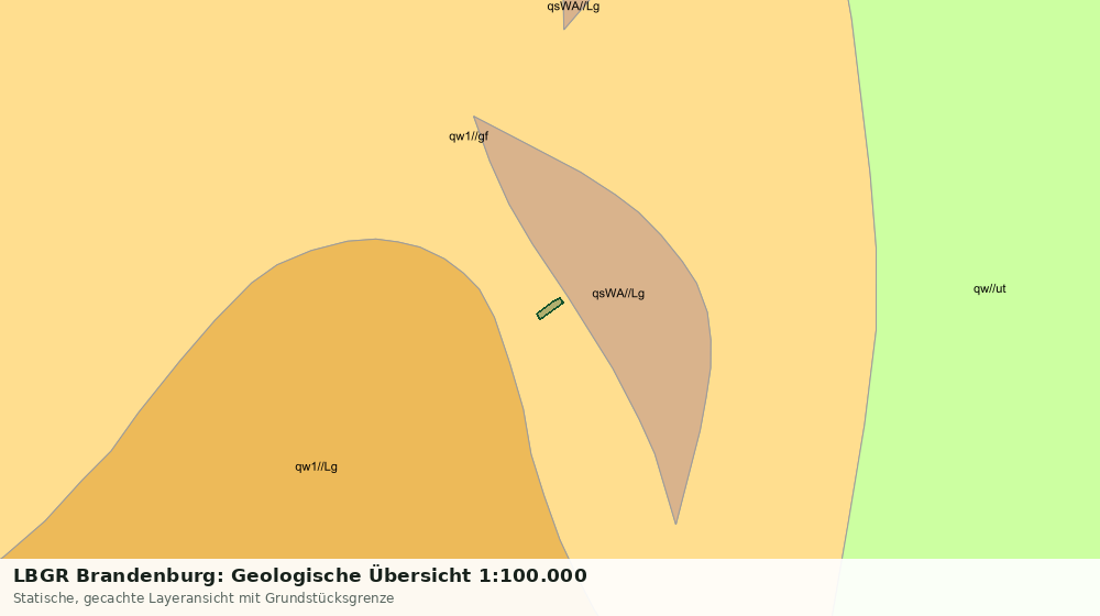 Statische Kartenansicht: LBGR Brandenburg: Geologische Übersicht 1:100.000