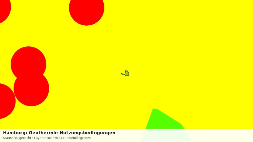 Statische Kartenansicht: Hamburg: Geothermie-Nutzungsbedingungen