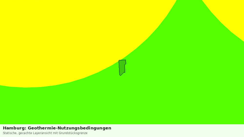 Statische Kartenansicht: Hamburg: Geothermie-Nutzungsbedingungen