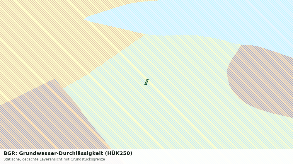 Statische Kartenansicht: BGR: Grundwasser-Durchlässigkeit (HÜK250)