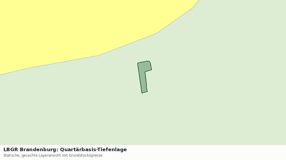 Statische Kartenansicht: LBGR Brandenburg: Quartärbasis-Tiefenlage