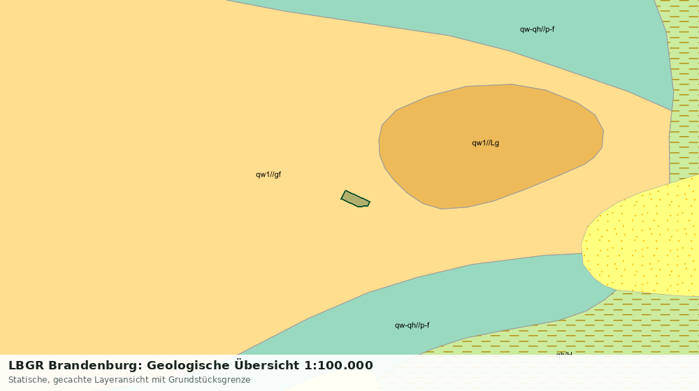 Statische Kartenansicht: LBGR Brandenburg: Geologische Übersicht 1:100.000