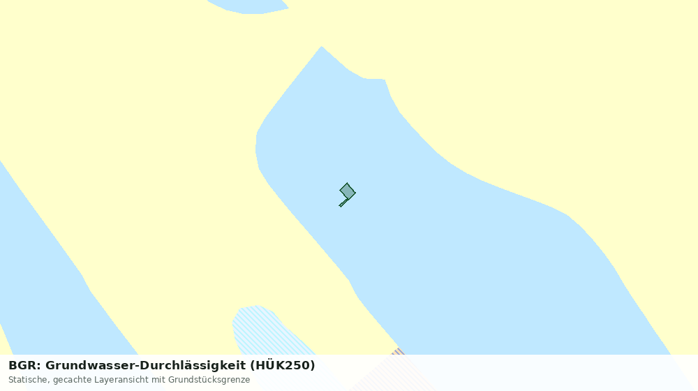 Statische Kartenansicht: BGR: Grundwasser-Durchlässigkeit (HÜK250)