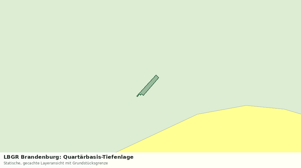 Statische Kartenansicht: LBGR Brandenburg: Quartärbasis-Tiefenlage