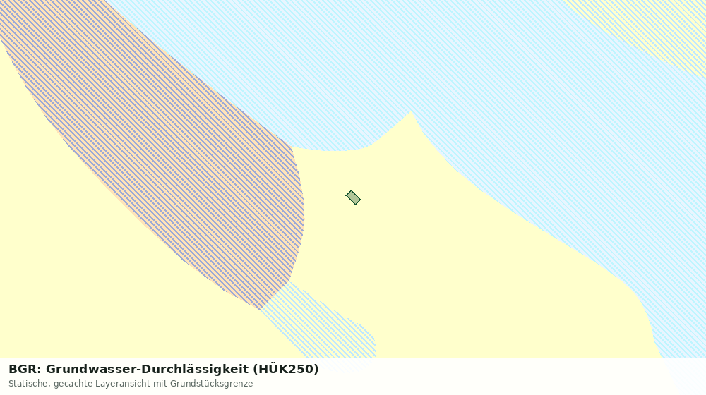 Statische Kartenansicht: BGR: Grundwasser-Durchlässigkeit (HÜK250)