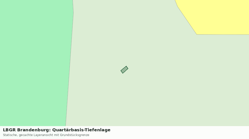 Statische Kartenansicht: LBGR Brandenburg: Quartärbasis-Tiefenlage
