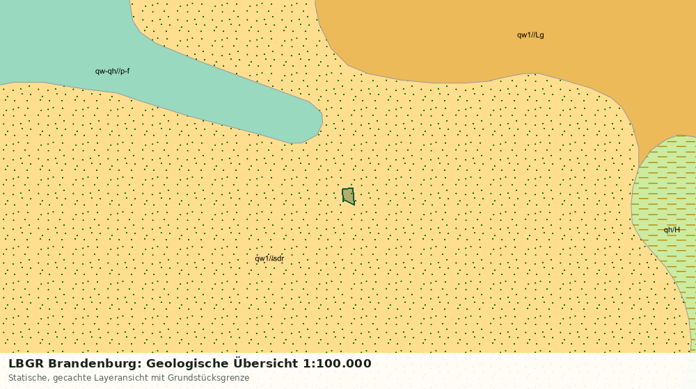 Statische Kartenansicht: LBGR Brandenburg: Geologische Übersicht 1:100.000
