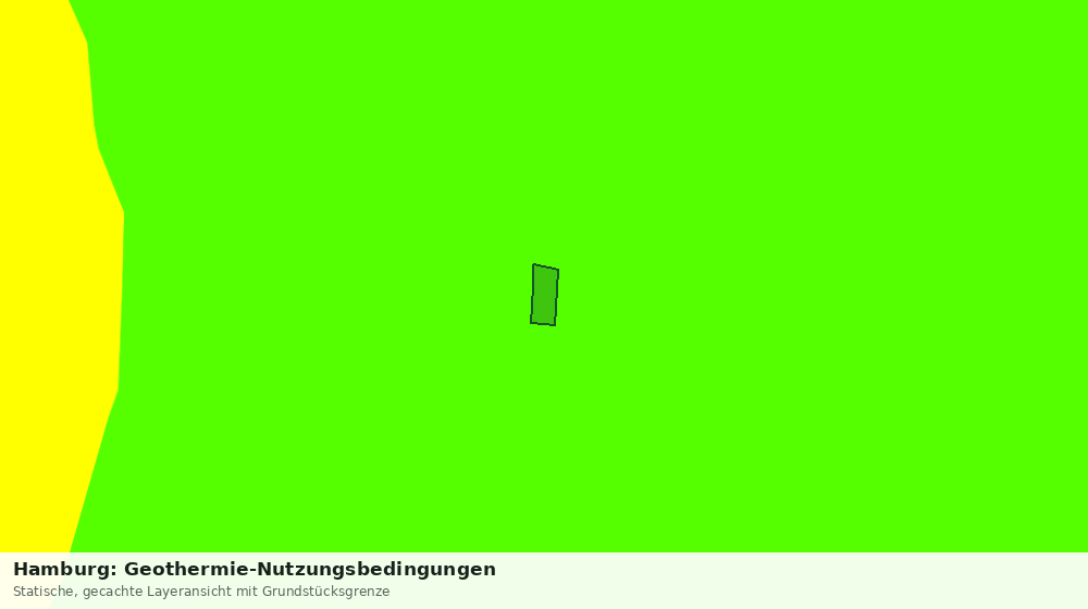 Statische Kartenansicht: Hamburg: Geothermie-Nutzungsbedingungen
