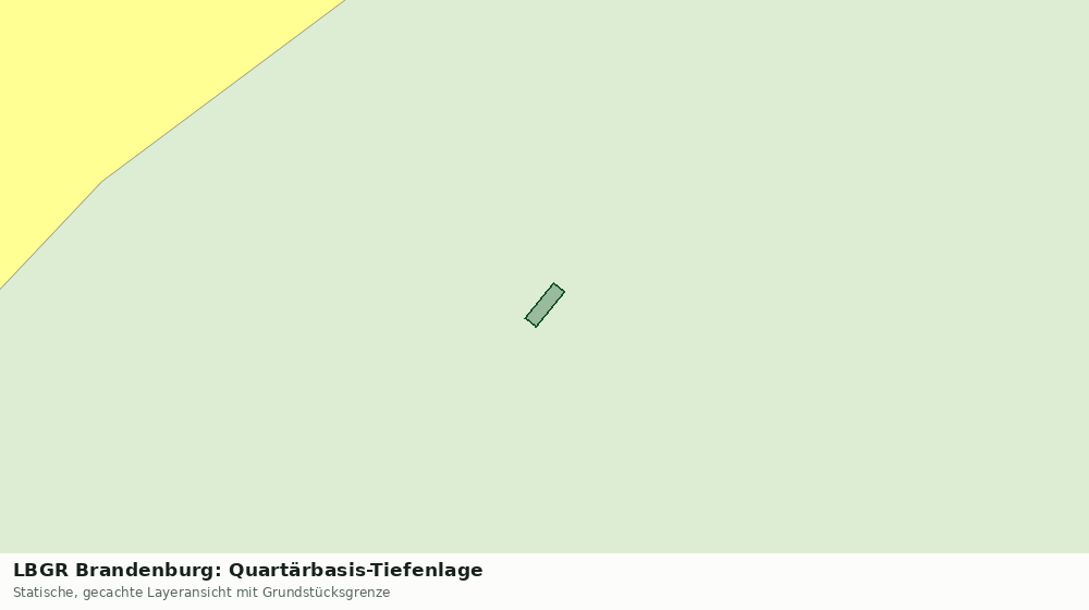 Statische Kartenansicht: LBGR Brandenburg: Quartärbasis-Tiefenlage