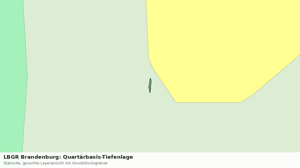 Statische Kartenansicht: LBGR Brandenburg: Quartärbasis-Tiefenlage