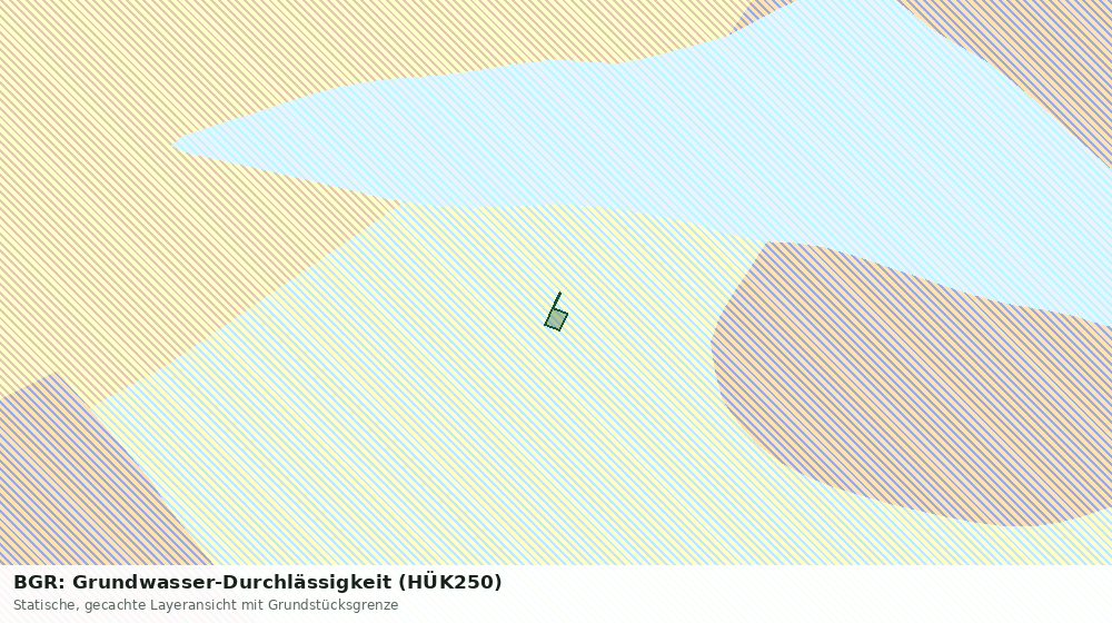 Statische Kartenansicht: BGR: Grundwasser-Durchlässigkeit (HÜK250)