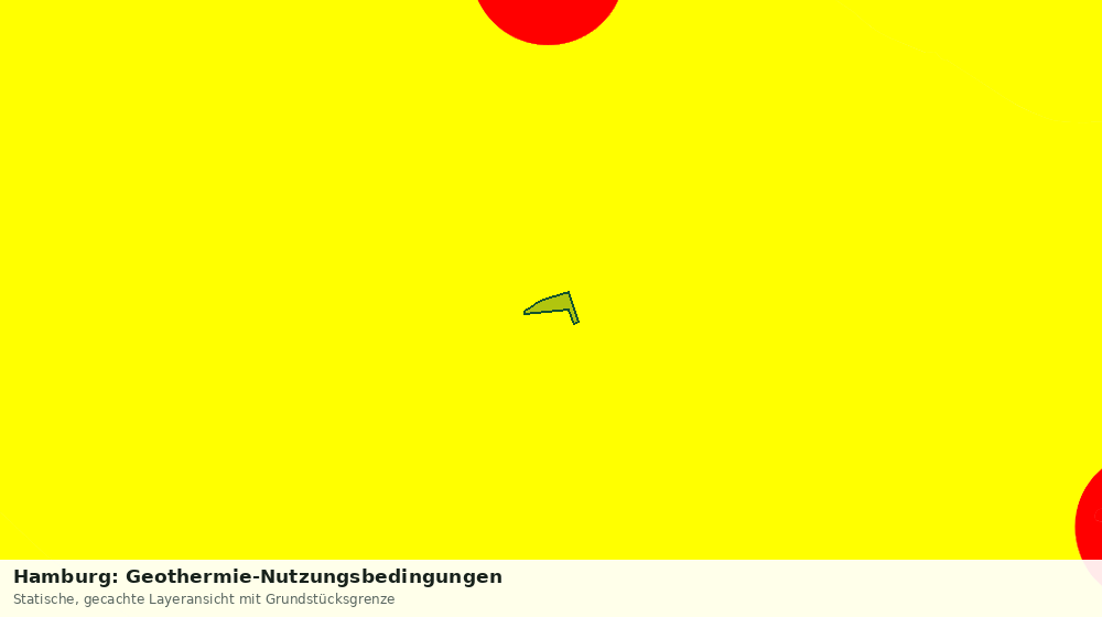 Statische Kartenansicht: Hamburg: Geothermie-Nutzungsbedingungen