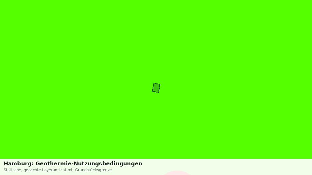 Statische Kartenansicht: Hamburg: Geothermie-Nutzungsbedingungen