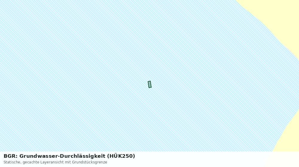 Statische Kartenansicht: BGR: Grundwasser-Durchlässigkeit (HÜK250)