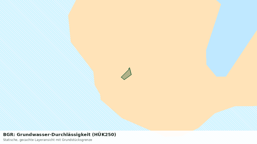 Statische Kartenansicht: BGR: Grundwasser-Durchlässigkeit (HÜK250)