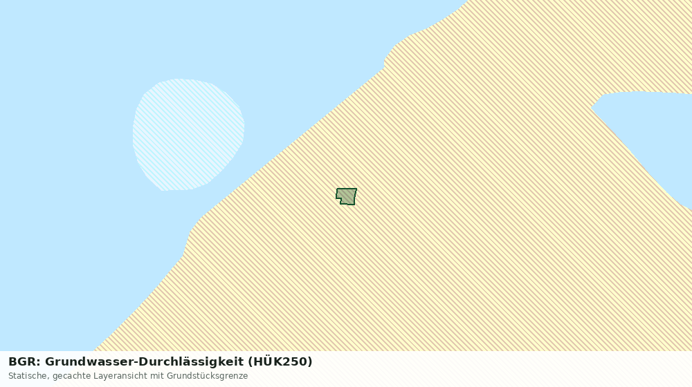 Statische Kartenansicht: BGR: Grundwasser-Durchlässigkeit (HÜK250)