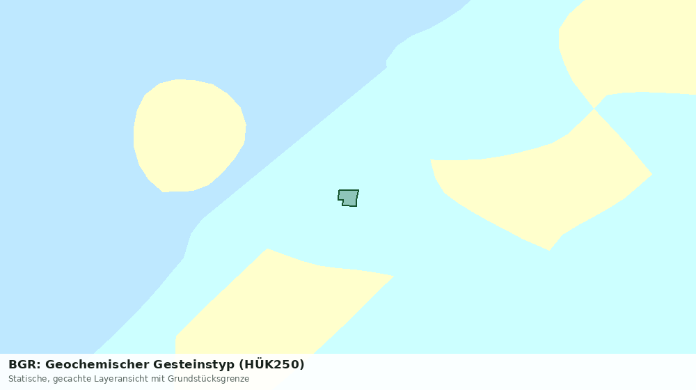 Statische Kartenansicht: BGR: Geochemischer Gesteinstyp (HÜK250)
