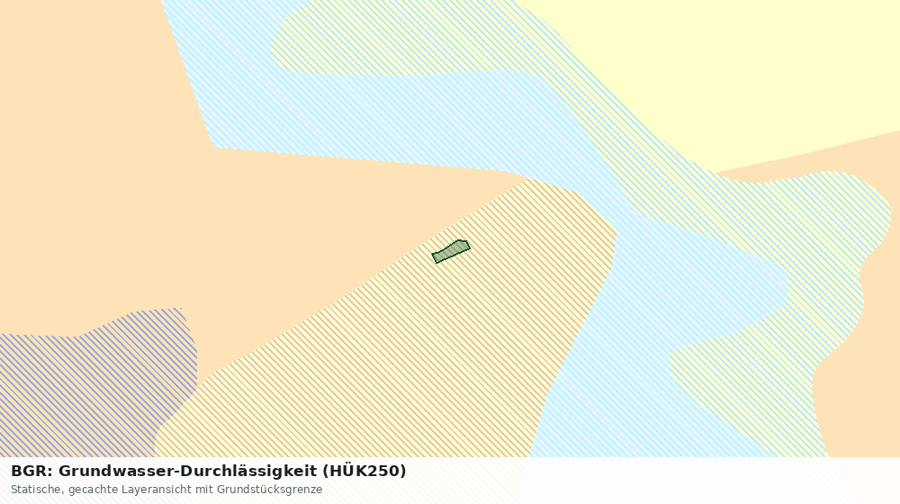 Statische Kartenansicht: BGR: Grundwasser-Durchlässigkeit (HÜK250)