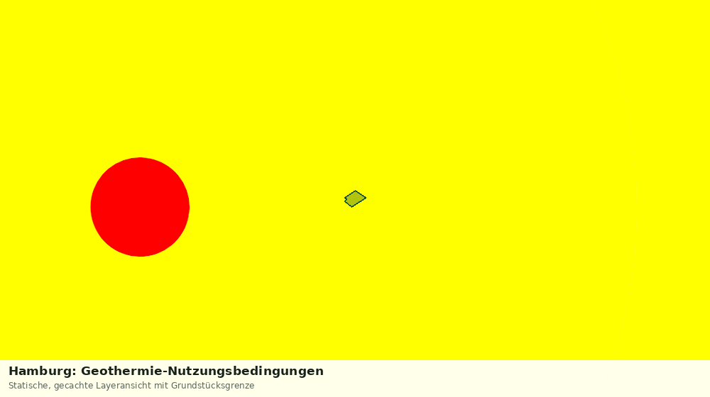 Statische Kartenansicht: Hamburg: Geothermie-Nutzungsbedingungen