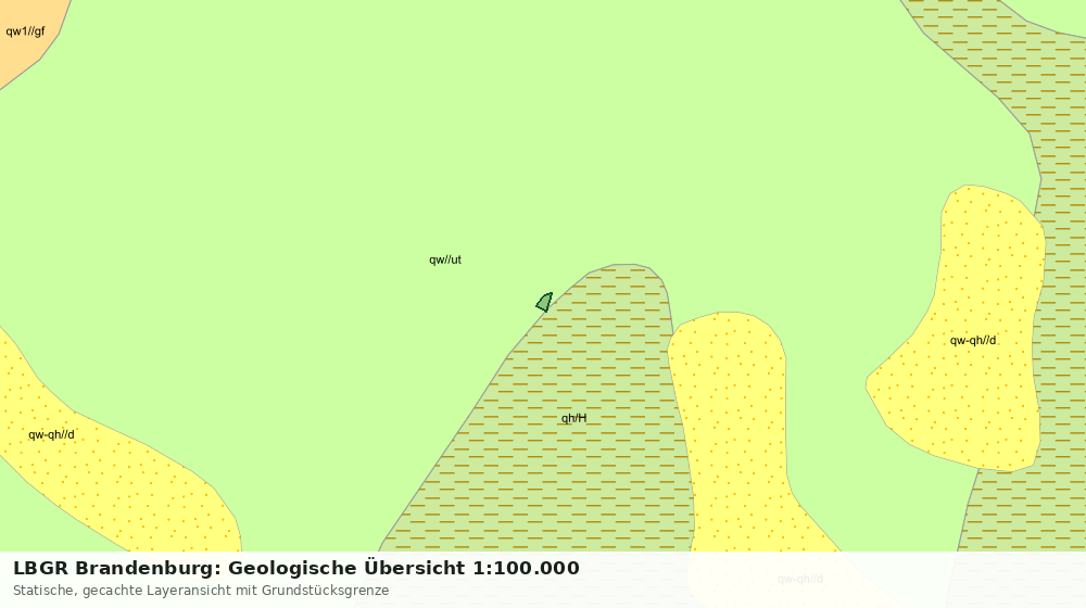 Statische Kartenansicht: LBGR Brandenburg: Geologische Übersicht 1:100.000