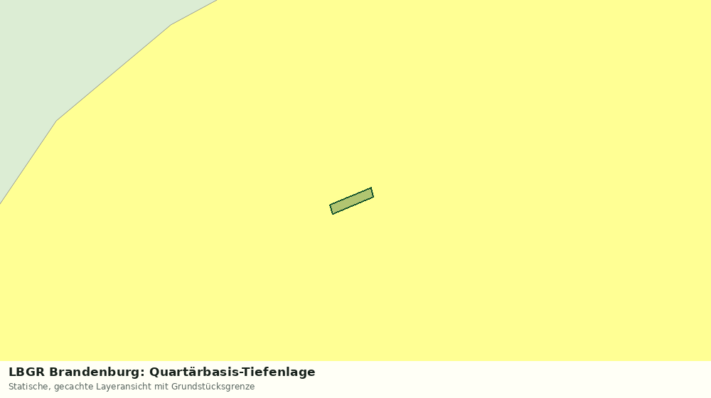 Statische Kartenansicht: LBGR Brandenburg: Quartärbasis-Tiefenlage