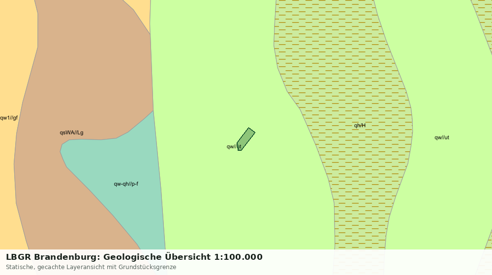 Statische Kartenansicht: LBGR Brandenburg: Geologische Übersicht 1:100.000