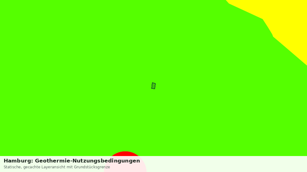 Statische Kartenansicht: Hamburg: Geothermie-Nutzungsbedingungen