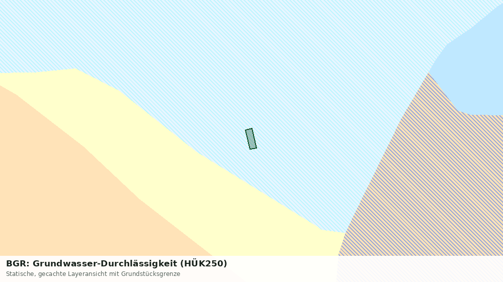 Statische Kartenansicht: BGR: Grundwasser-Durchlässigkeit (HÜK250)