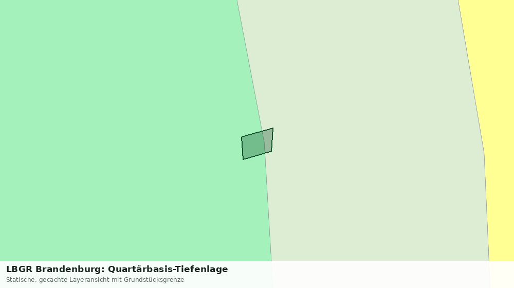 Statische Kartenansicht: LBGR Brandenburg: Quartärbasis-Tiefenlage