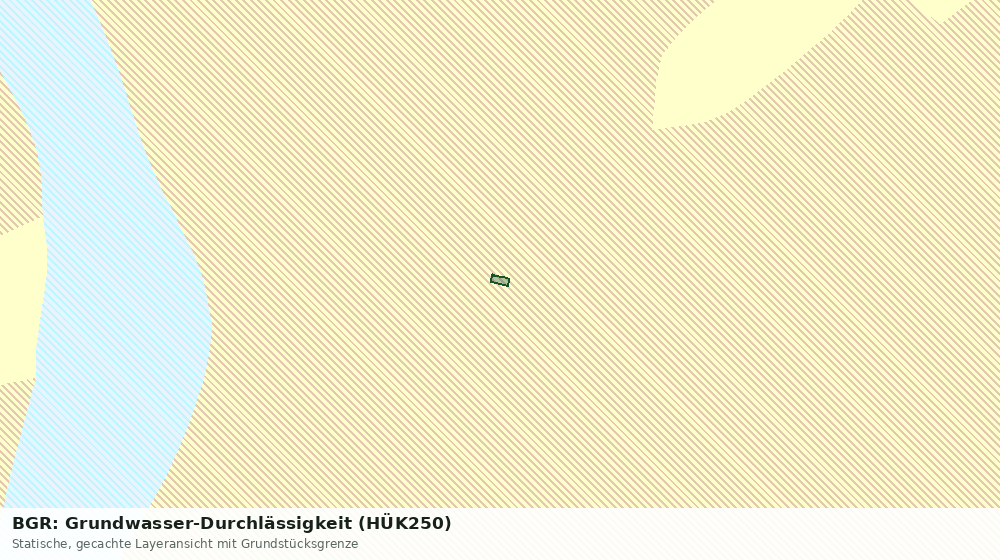 Statische Kartenansicht: BGR: Grundwasser-Durchlässigkeit (HÜK250)