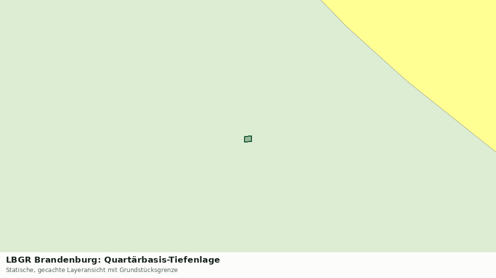 Statische Kartenansicht: LBGR Brandenburg: Quartärbasis-Tiefenlage