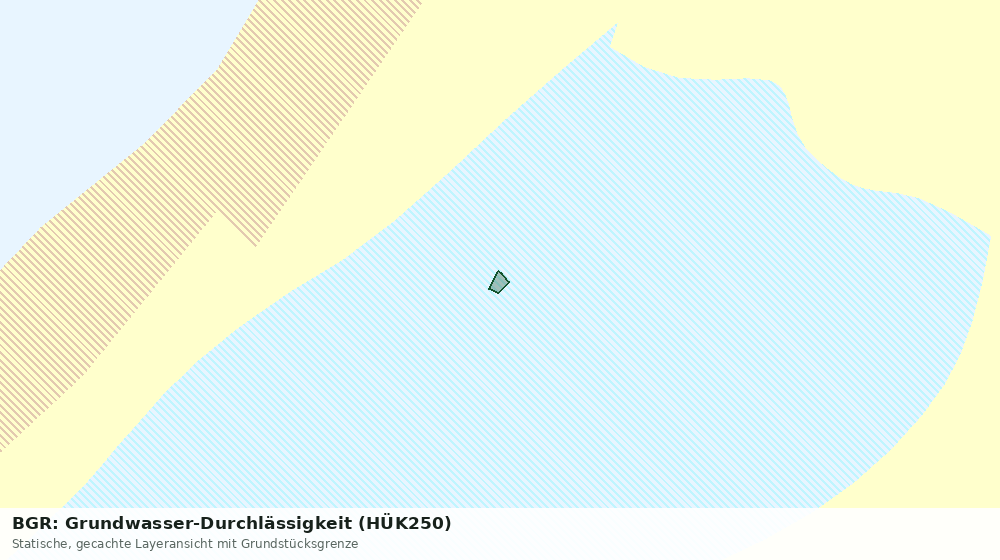 Statische Kartenansicht: BGR: Grundwasser-Durchlässigkeit (HÜK250)