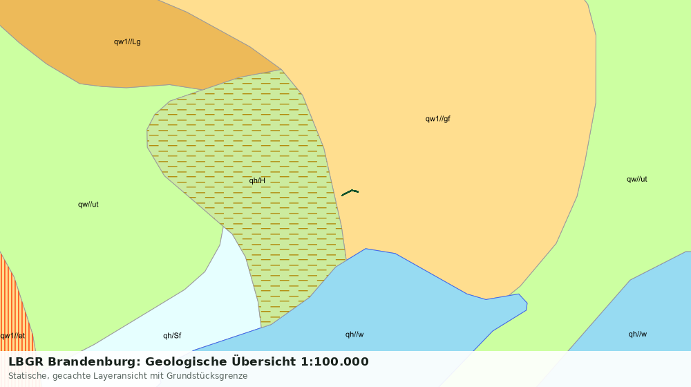 Statische Kartenansicht: LBGR Brandenburg: Geologische Übersicht 1:100.000
