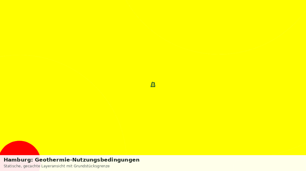 Statische Kartenansicht: Hamburg: Geothermie-Nutzungsbedingungen