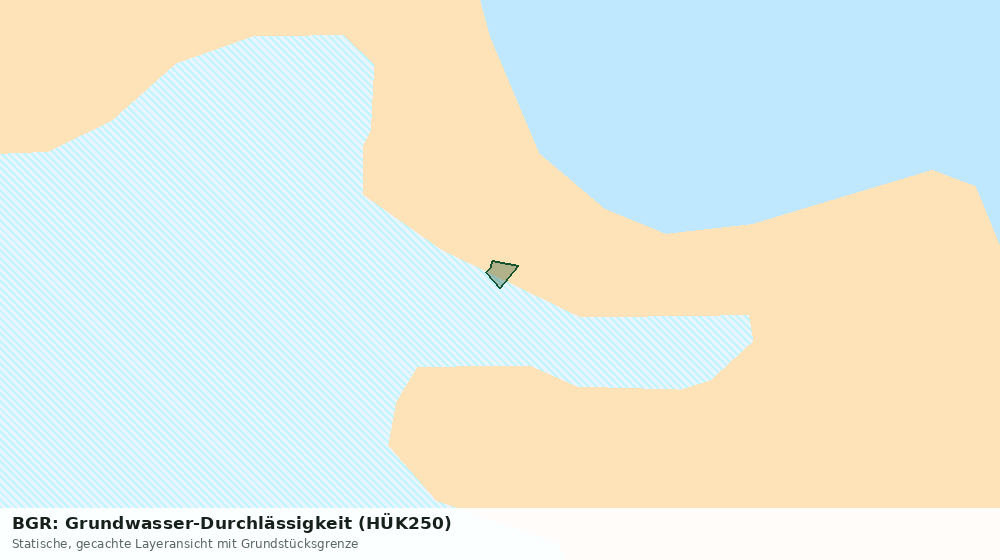Statische Kartenansicht: BGR: Grundwasser-Durchlässigkeit (HÜK250)