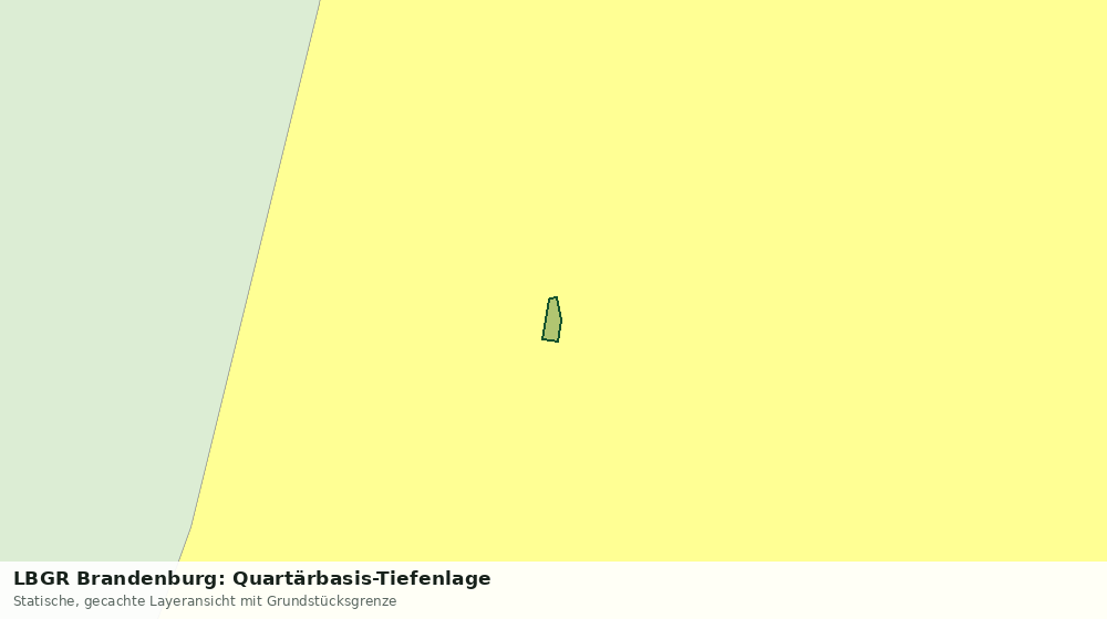 Statische Kartenansicht: LBGR Brandenburg: Quartärbasis-Tiefenlage