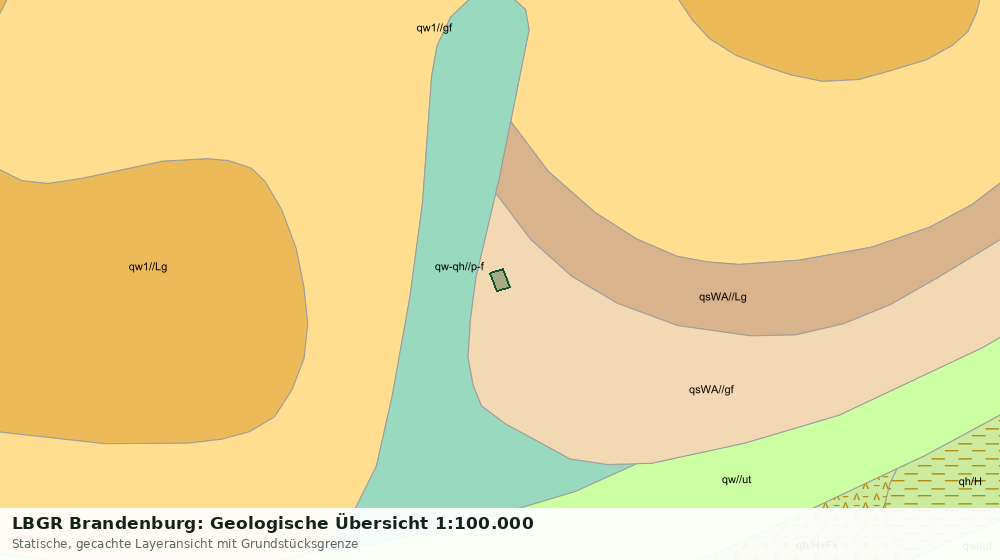 Statische Kartenansicht: LBGR Brandenburg: Geologische Übersicht 1:100.000