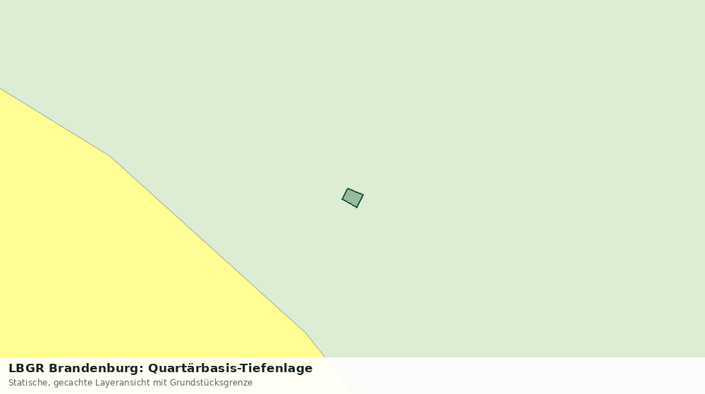 Statische Kartenansicht: LBGR Brandenburg: Quartärbasis-Tiefenlage