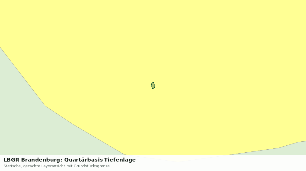 Statische Kartenansicht: LBGR Brandenburg: Quartärbasis-Tiefenlage