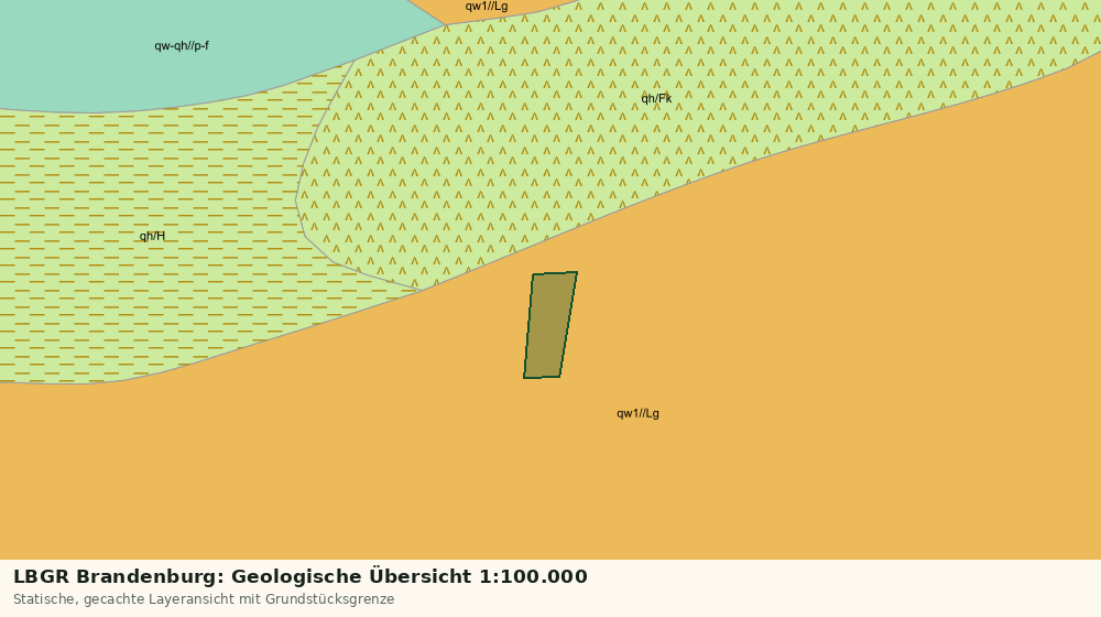Statische Kartenansicht: LBGR Brandenburg: Geologische Übersicht 1:100.000