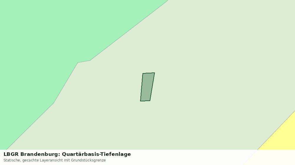 Statische Kartenansicht: LBGR Brandenburg: Quartärbasis-Tiefenlage