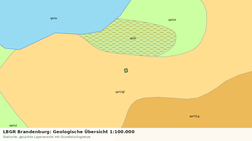 Statische Kartenansicht: LBGR Brandenburg: Geologische Übersicht 1:100.000