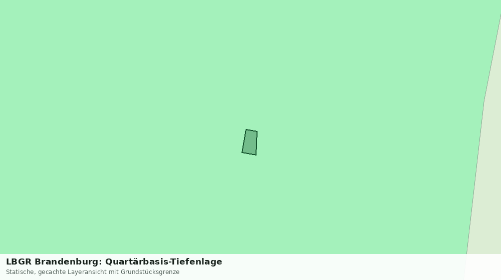 Statische Kartenansicht: LBGR Brandenburg: Quartärbasis-Tiefenlage