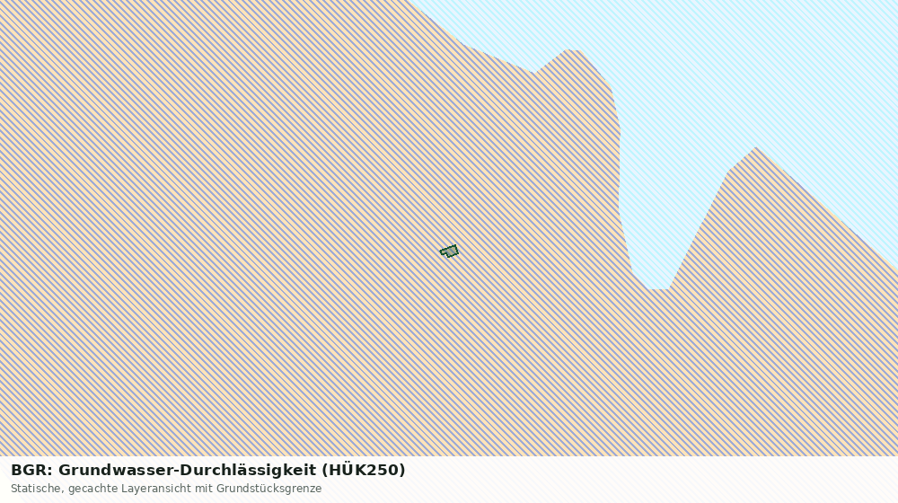Statische Kartenansicht: BGR: Grundwasser-Durchlässigkeit (HÜK250)
