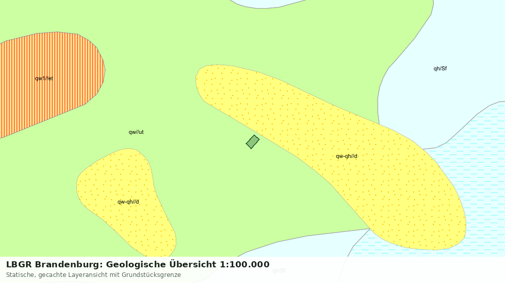 Statische Kartenansicht: LBGR Brandenburg: Geologische Übersicht 1:100.000