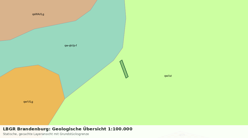 Statische Kartenansicht: LBGR Brandenburg: Geologische Übersicht 1:100.000