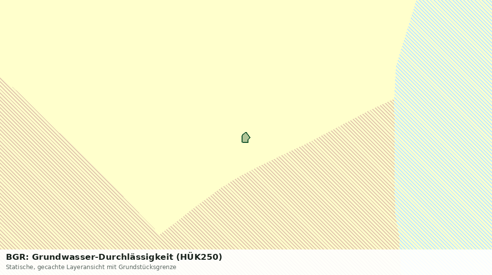 Statische Kartenansicht: BGR: Grundwasser-Durchlässigkeit (HÜK250)