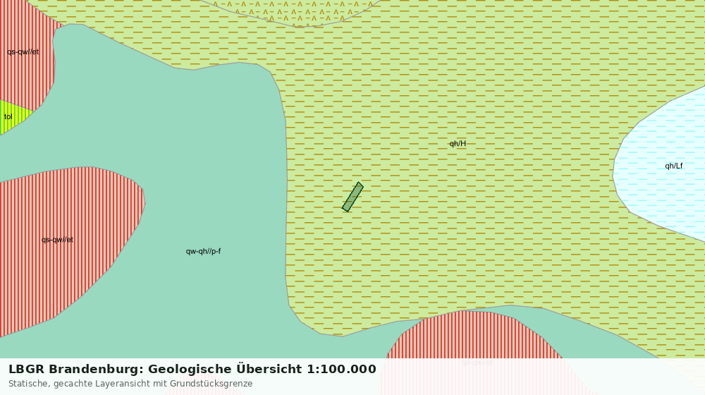 Statische Kartenansicht: LBGR Brandenburg: Geologische Übersicht 1:100.000