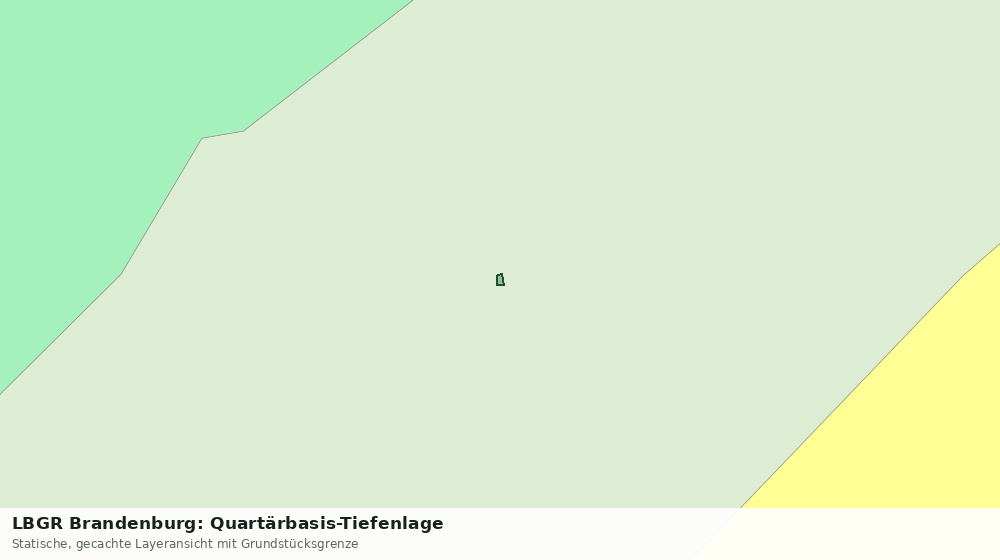 Statische Kartenansicht: LBGR Brandenburg: Quartärbasis-Tiefenlage