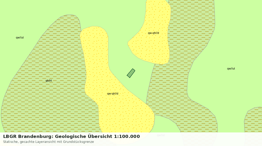Statische Kartenansicht: LBGR Brandenburg: Geologische Übersicht 1:100.000
